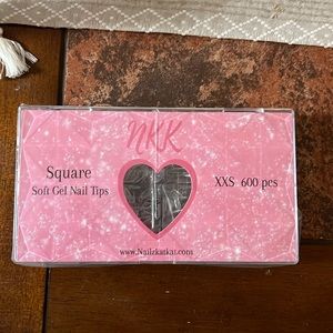 NailzKatKat XXS Gel Nail Tips Square - 588 Total